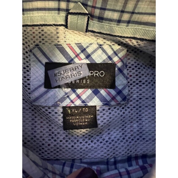 Ariat Pro Series Blue/White/Red Plaid Long Sleeve Shirt Men's XL - Picture 5 of 5